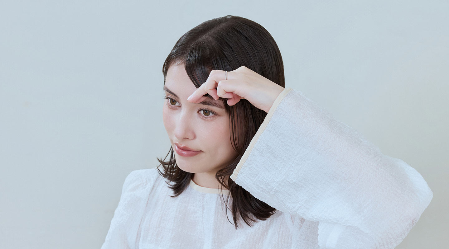 1. 流し前髪