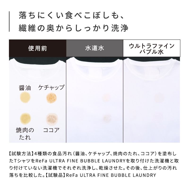 リファウルトラファインバブル ランドリー & リファヘアフェイスタオル(ホワイト)