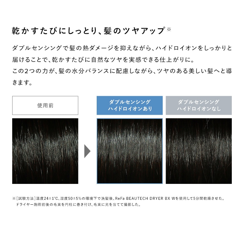 【ReFaギフトラッピングセット M】リファビューテック ドライヤー BX W
