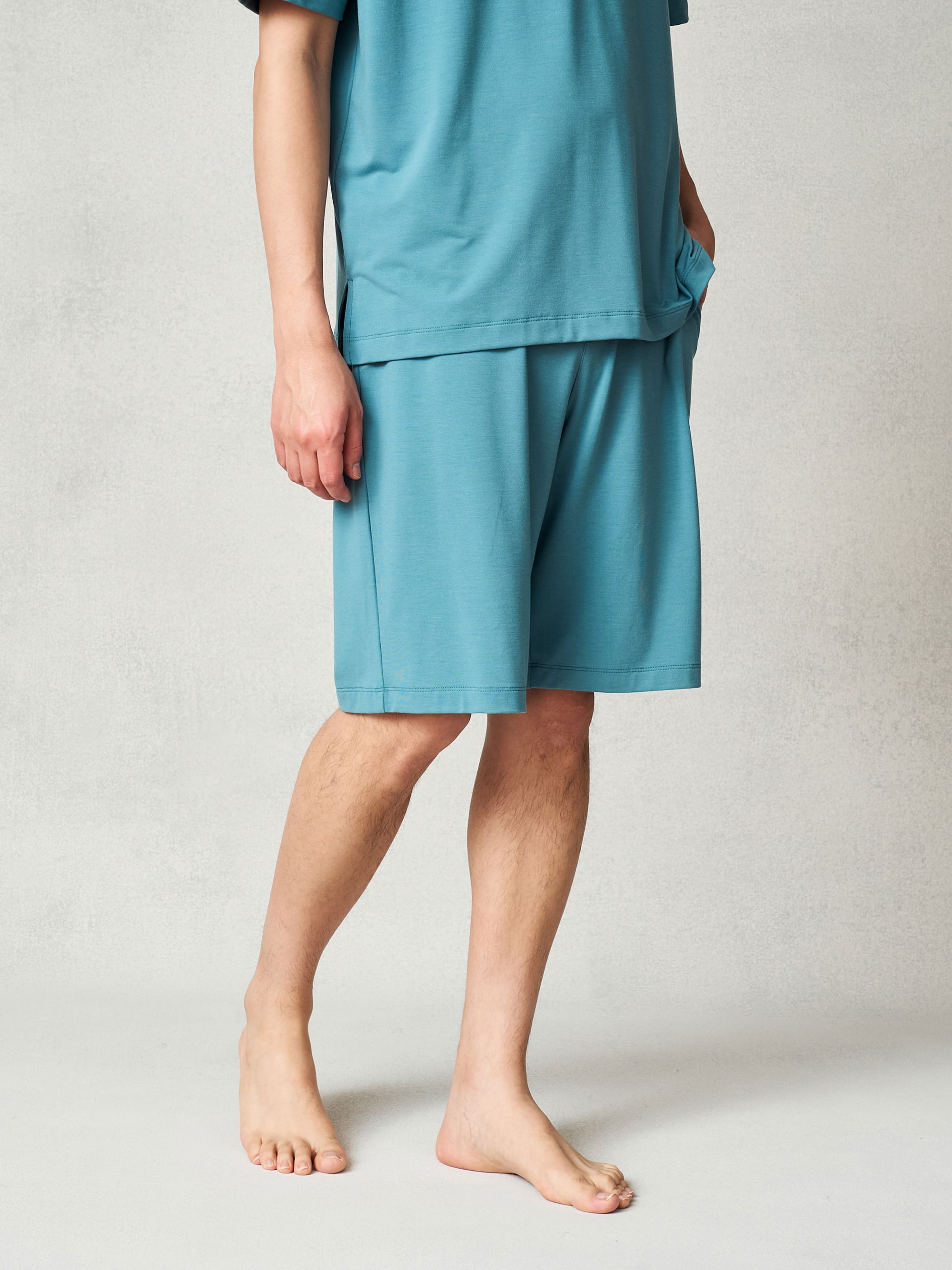 リファ バイタルテック ストレッチスムース ショートパンツ/MEN ターコイズ M