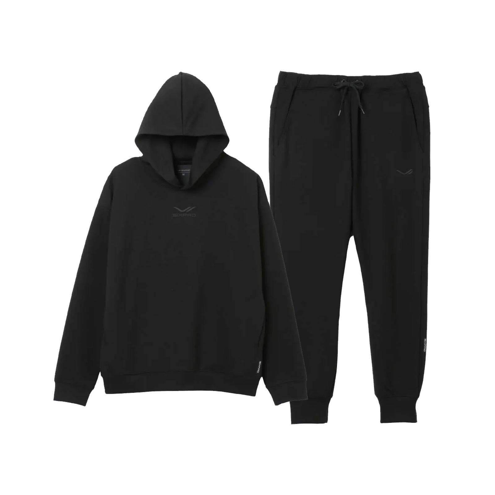 シックスパッド リカバリーウェア(パーカー&ジョガーパンツ)上下セット ブラック S