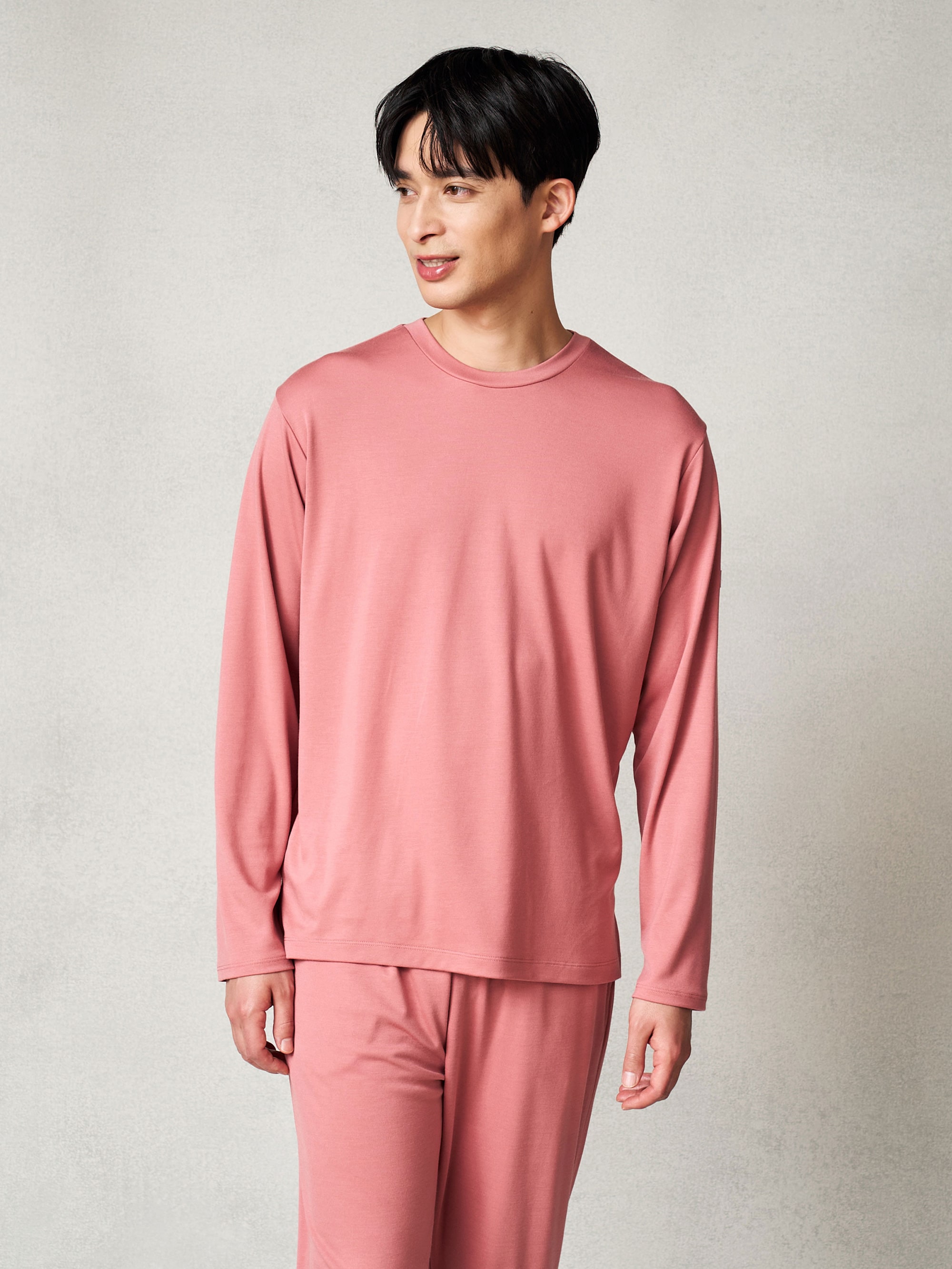 リファ バイタルテック モイストスムース ロングスリーブプルオーバー/MEN ピンク SS
