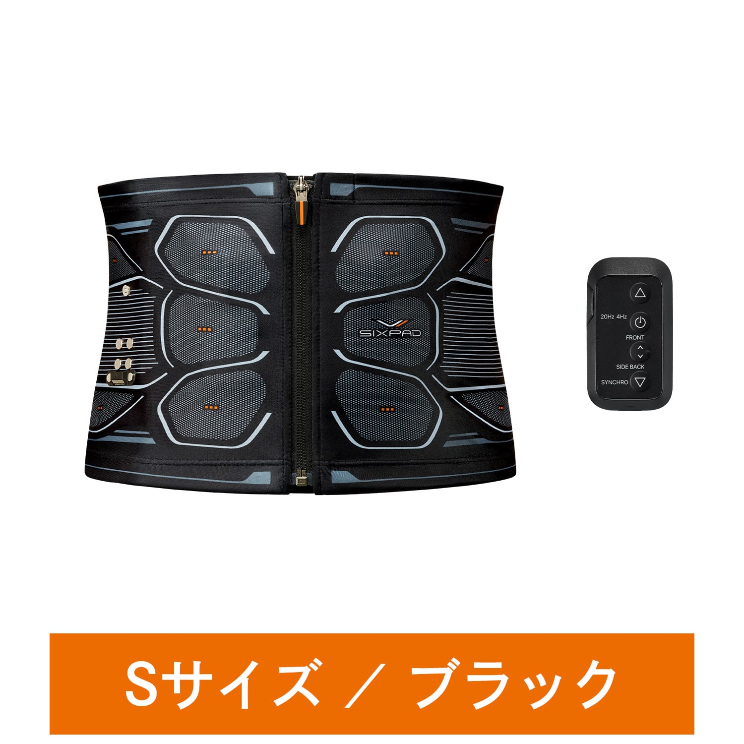 シックスパッド パワースーツ コアベルト【HOME GYM対応モデル】ブラック S