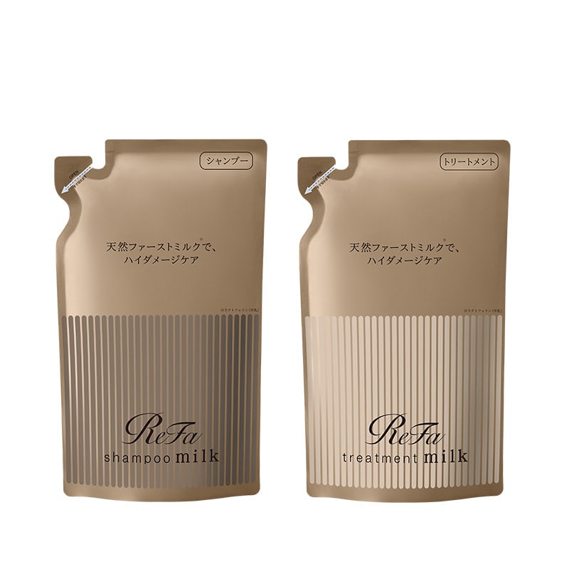 【定期購入】【5%OFF】リファミルクプロテインシャンプーロイヤル 詰め替え 430mL & トリートメントロイヤル 詰め替え 430g セット
