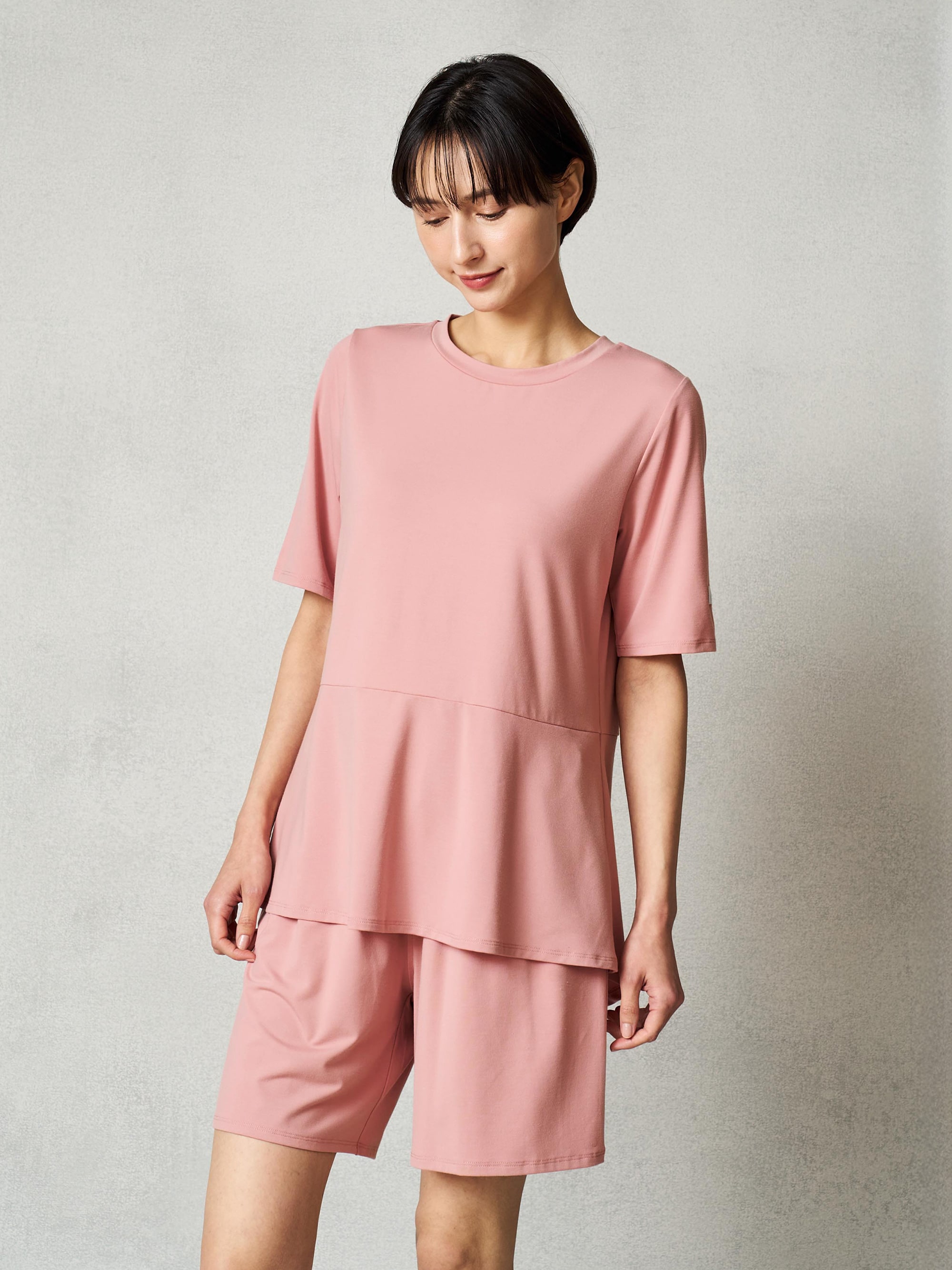 リファ バイタルテック ストレッチスムース ショートスリーブプルオーバー/WOMEN ピンク M