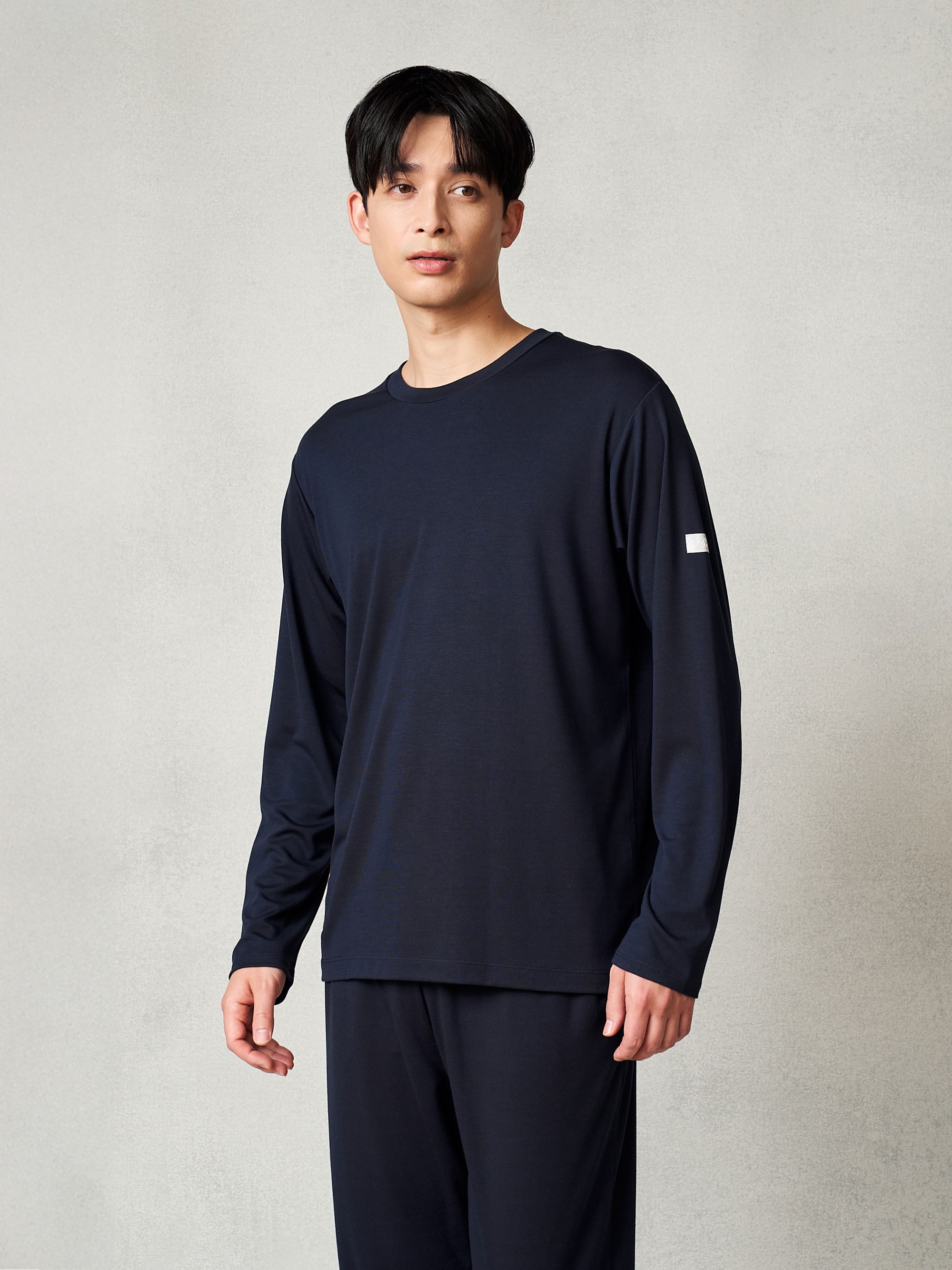 リファ バイタルテック モイストスムース ロングスリーブプルオーバー/MEN ネイビー SS