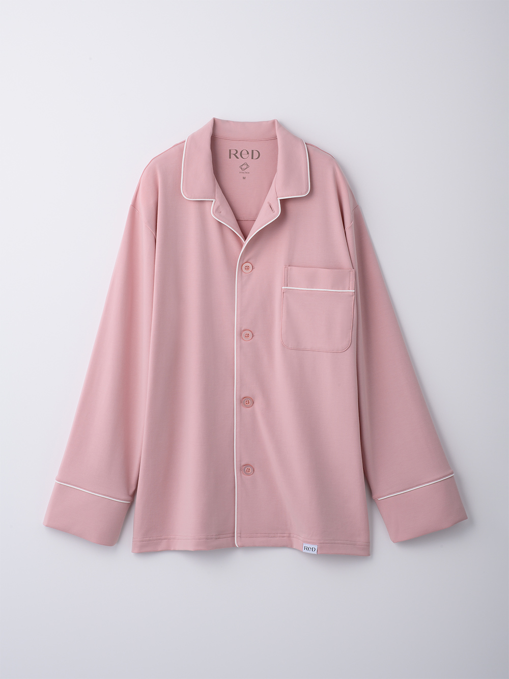 ReD ぐっすりパジャマ ベーシック 前開き長袖 ピンク LL ピンク LL