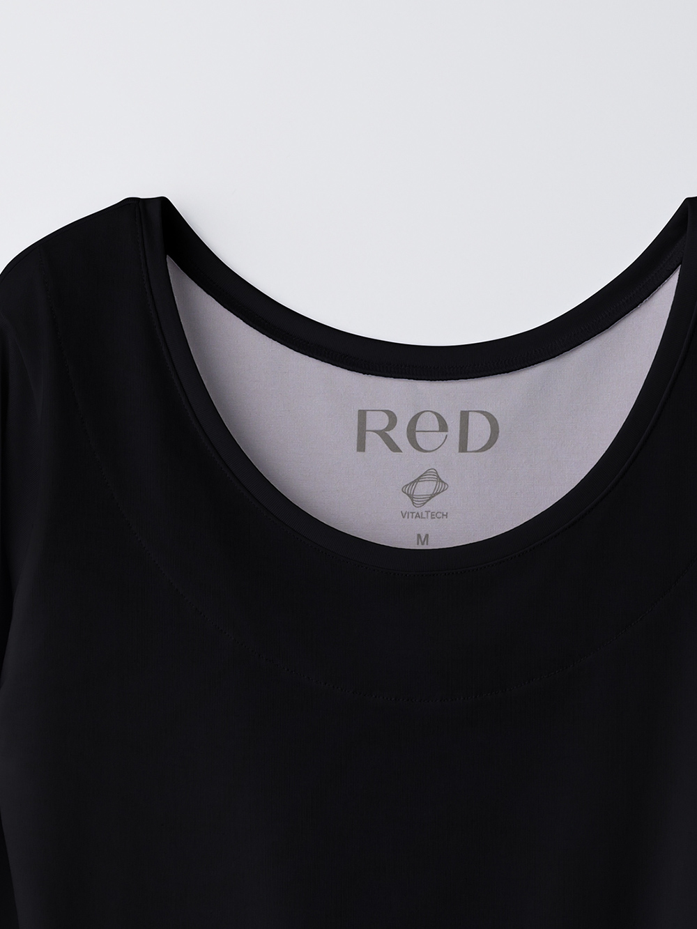 ReD バイタルテック Uネックインナー長袖 肩・腰コリ改善 ブラック 3L ブラック 3L