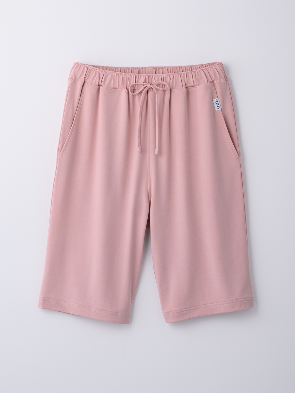 ReD ぐっすりパジャマ ベーシック 前開き半袖&ハーフパンツ上下セット ピンク L ピンク L