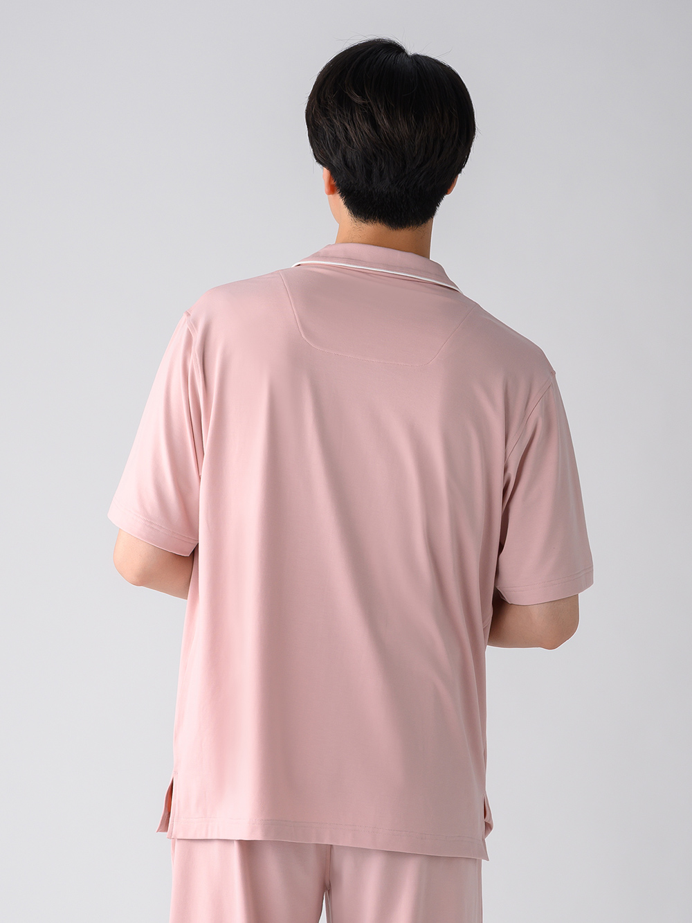 ReD ぐっすりパジャマ ベーシック 前開き半袖 ピンク L ピンク L