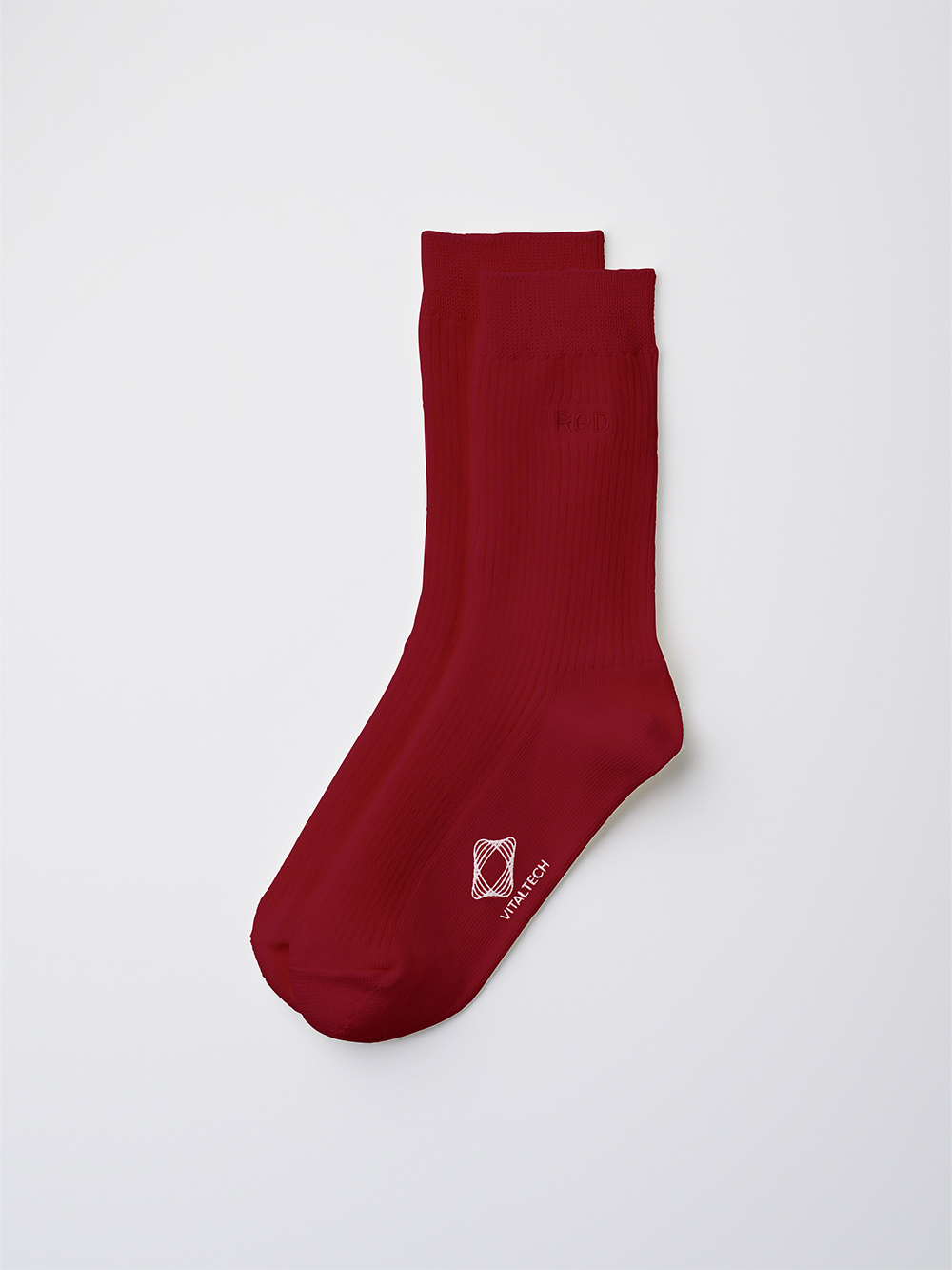 ReD バイタルソックス［クルー丈］ レッド 25-27