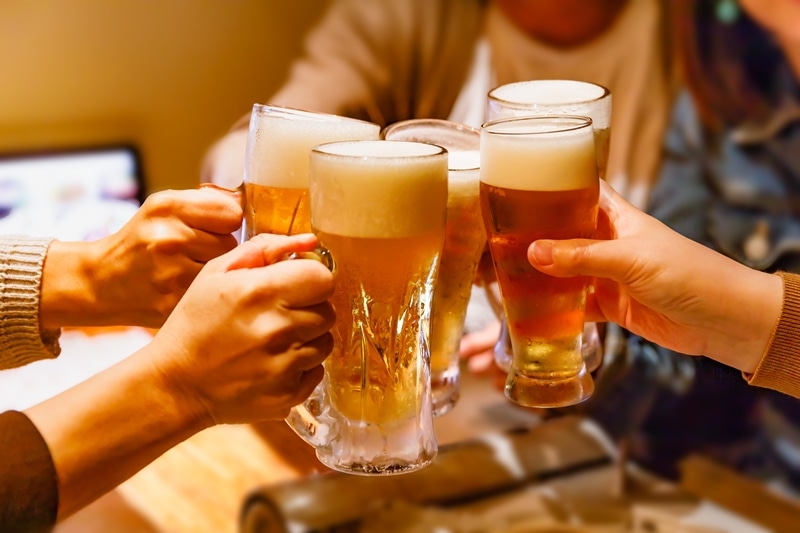 お酒を控える