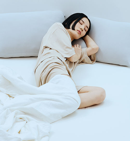 寝返りのしやすい、ストレスフリーな仕立て